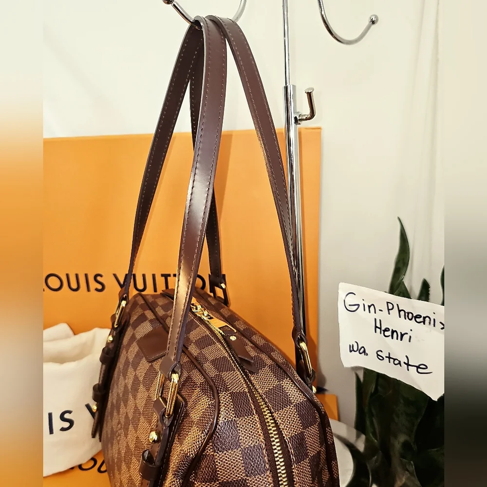 Complete Set "Giftable" Louis Vuitton Shoulder Bag Damier Ebene - Picture 8 of 16